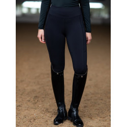 Legging de equitação Equestrian Stockholm Movement feminino Todo preto