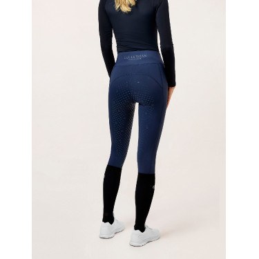 Legging de equitação Equestrian Stockholm Movement feminino Tudo marinho Azul-marinho Legging de equitação Equestrian Stockholm Movement feminino Tudo marinho Azul-marinho