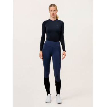 Legging de equitação Equestrian Stockholm Movement feminino Tudo marinho Azul-marinho Legging de equitação Equestrian Stockholm Movement feminino Tudo marinho Azul-marinho
