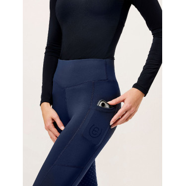 Legging de equitação Equestrian Stockholm Movement feminino Tudo marinho Azul-marinho Legging de equitação Equestrian Stockholm Movement feminino Tudo marinho Azul-marinho