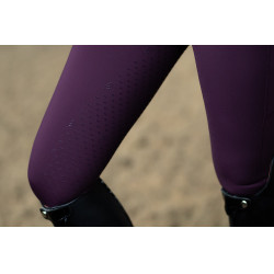Legging de equitação Equestrian Stockholm Movement feminino Preto raven Violeta