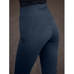 Legging de equitação Equestrian Stockholm Movement feminino Cinzento