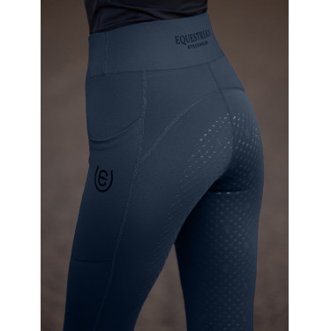 Legging de equitação Equestrian Stockholm Movement feminino Cinzento