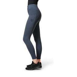 Legging de equitação Equestrian Stockholm Movement feminino Cinzento
