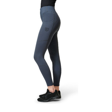 Legging de equitação Equestrian Stockholm Movement feminino Cinzento