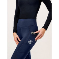 Legging de equitação Equestrian Stockholm Movement feminino Marinho Azul-marinho Legging de equitação Equestrian Stockholm Movement feminino Marinho Azul-marinho