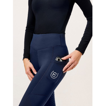 Legging de equitação Equestrian Stockholm Movement feminino Marinho Azul-marinho