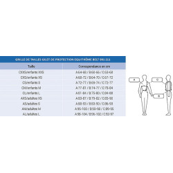 Colete de proteção Equithème Belt Preto Colete de proteção Equithème Belt Preto