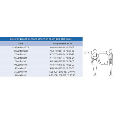 Colete de proteção Equithème Belt Colete de proteção Equithème Belt