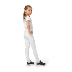 Legging de equitação Equestrian Stockholm Movement Young Rider Branco