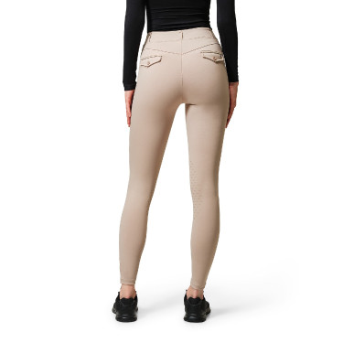 Legging de equitação Equestrian Stockholm Premium feminino Bege Legging de equitação Equestrian Stockholm Premium feminino Bege