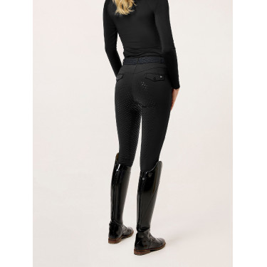 Legging de equitação Equestrian Stockholm Premium feminino Preto Legging de equitação Equestrian Stockholm Premium feminino Preto