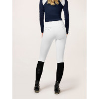 Legging de equitação Equestrian Stockholm Premium feminino Branco