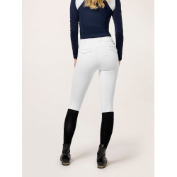 Legging de equitação Equestrian Stockholm Premium feminino Branco