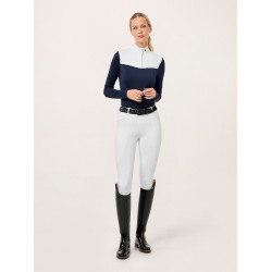 Legging de equitação Equestrian Stockholm Premium feminino Branco
