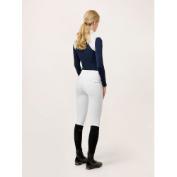 Legging de equitação Equestrian Stockholm Premium feminino Branco