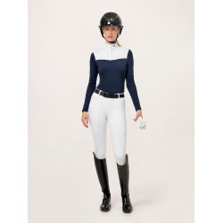 Legging de equitação Equestrian Stockholm Premium feminino Branco