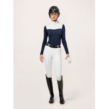 Legging de equitação Equestrian Stockholm Premium feminino Branco