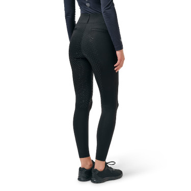 Legging de equitação Equestrian Stockholm Supreme feminino Todo preto