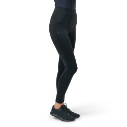 Legging de equitação Equestrian Stockholm Supreme feminino Todo preto