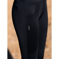 Legging de equitação Equestrian Stockholm Supreme feminino Todo preto