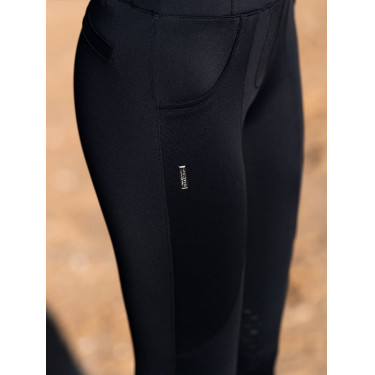 Legging de equitação Equestrian Stockholm Supreme feminino Edição preta Preto Legging de equitação Equestrian Stockholm Supreme feminino Edição preta Preto