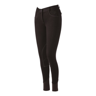 Calça Equithème Pro Antracite / branco Cinzento Calça Equithème Pro Antracite / branco Cinzento