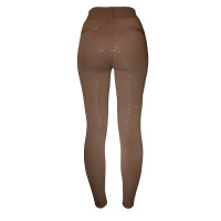 Legging de equitação Equestrian Stockholm Supreme feminino Champanhe Bege