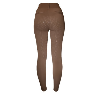 Legging de equitação Equestrian Stockholm Supreme feminino Champanhe Bege