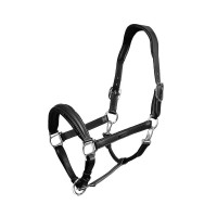 Cabolça de couro Equestrian Stockholm anatómica brilhante Edição Noir Preto
