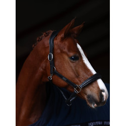 Cabolça de couro Equestrian Stockholm anatómica brilhante Pradaria azul Cabolça de couro Equestrian Stockholm anatómica brilhante Pradaria azul