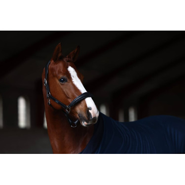 Cabolça de couro Equestrian Stockholm anatómica brilhante Pradaria azul Cabolça de couro Equestrian Stockholm anatómica brilhante Pradaria azul