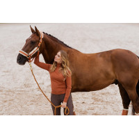 Cabeção e guia Equestrian Stockholm com pelo Bordéus Bordô Cabeção e guia Equestrian Stockholm com pelo Bordéus Bordô