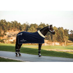 Cabeção e guia Equestrian Stockholm com pelo Marinho Azul-marinho