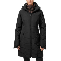Casaco de inverno longo Equestrian Stockholm Denali feminino Mocha moderno