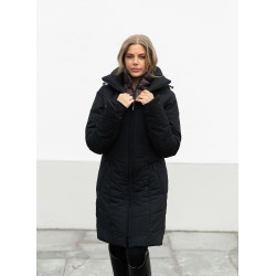 Casaco de inverno longo Equestrian Stockholm Denali feminino Mocha moderno