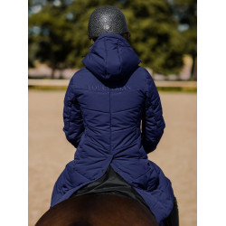 Casaco de inverno longo Equestrian Stockholm Denali feminino Lagoon blush