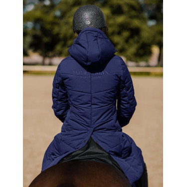 Casaco de inverno longo Equestrian Stockholm Denali feminino Lagoon blush