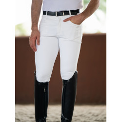 Calças de equitação Equestrian Stockholm Active homem Branco