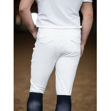Calças de equitação Equestrian Stockholm Active homem Branco