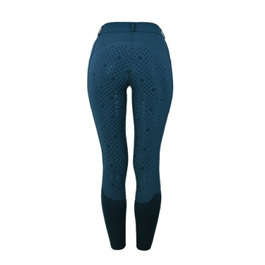 Calças de equitação Equestrian Stockholm Elite feminina Pradaria azul