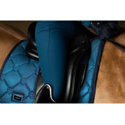 Calças de equitação Equestrian Stockholm Elite feminina Pradaria azul