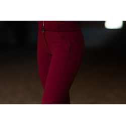 Calças de equitação Equestrian Stockholm Elite feminina Bordéus Bord&amp;amp;amp;ocirc;