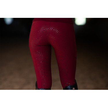 Calças de equitação Equestrian Stockholm Elite feminina Bordéus Bord&amp;amp;amp;ocirc;