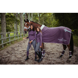 Calças de equitação Equestrian Stockholm Elite feminina Cinzento