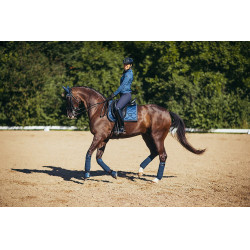 Calças de equitação Equestrian Stockholm Elite feminina Marinho Azul-marinho