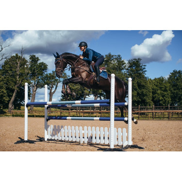 Calças de equitação Equestrian Stockholm Elite feminina Marinho Azul-marinho