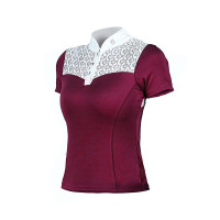 Pólo de concurso Equestrian Stockholm Champion feminino Bordéus Bord&amp;ocirc;