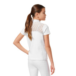 Polo de competição Equestrian Stockholm Crystal Champion Young Rider Branco Polo de competição Equestrian Stockholm Crystal Champion Young Rider Branco