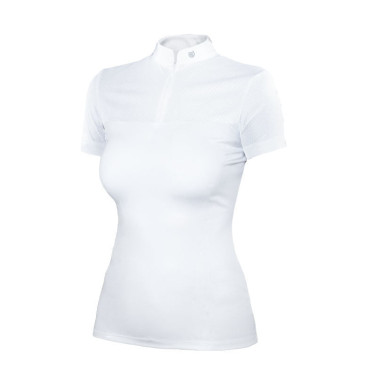Polo de concurso Equestrian Stockholm Divine Motion mulher de manga curta Germany Branco Polo de concurso Equestrian Stockholm Divine Motion mulher de manga curta Germany Branco